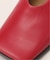 GRISE6cmレザースクエアハイバンプパンプス