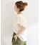 モールストライプフリルブラウス