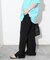 ポリエステルセンタープレスパンツ