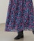 DEVEAUX ランダムヘム プリントスカート
