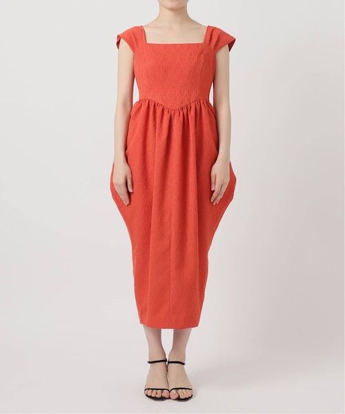 新品タグ付きLa TotaliteAvec H ドレープジャガードワンピース38 Avec H ドレープジャガードワンピース｜ベーセーストックの