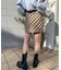 バイアスチェックミニスカート