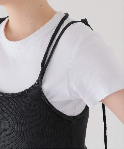 SEEALL キャミソール SEEALL/シーオール】 STRING TOP:ニットキャミソール｜ベーセー