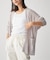 Linen knit topper カーディガン