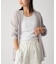 Linen knit topper カーディガン