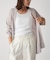 Linen knit topper カーディガン