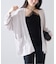 Linen knit topper カーディガン
