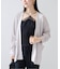 Linen knit topper カーディガン