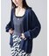 Linen knit topper カーディガン