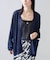 Linen knit topper カーディガン