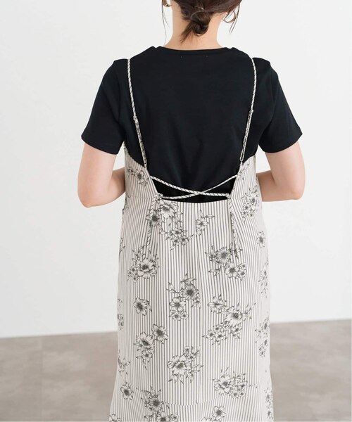 ストライプフラワーキャミワンピース｜ベーセーストックのアウトレット