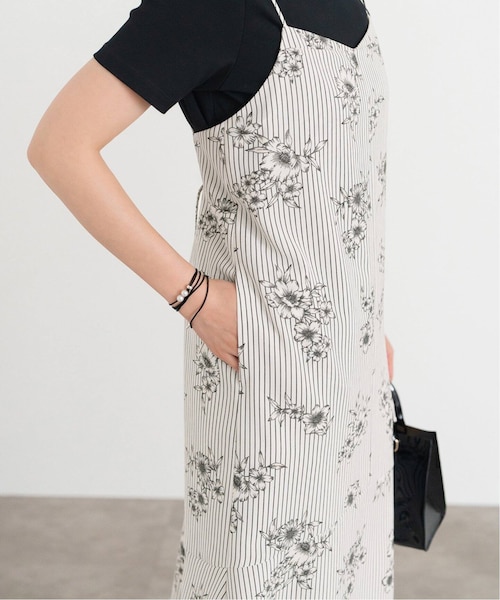 ストライプフラワーキャミワンピース｜ベーセーストックのアウトレット