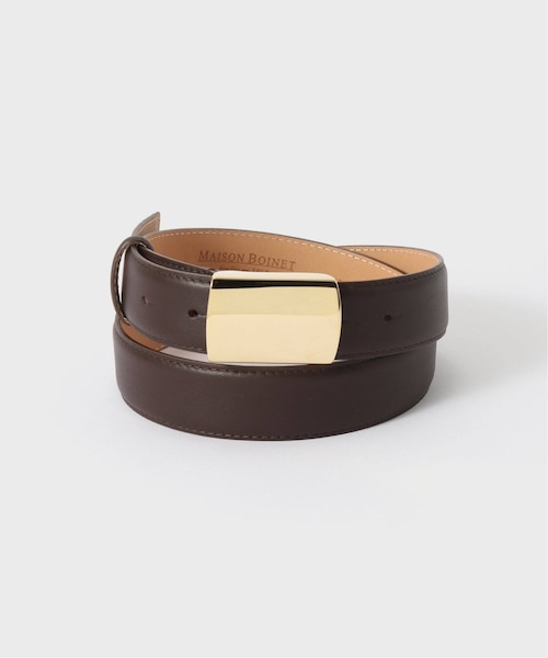 MAISON BOINET 15mmベルトin calf grainedキャメル MAISON BOINET 15mm