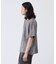 ピグメント加工 プリント クルーネックTシャツ