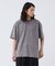 ピグメント加工 プリント クルーネックTシャツ