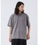ピグメント加工 プリント クルーネックTシャツ