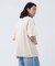 ピグメント加工 プリント クルーネックTシャツ