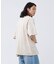 ピグメント加工 プリント クルーネックTシャツ