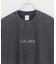 ピグメント加工 プリント クルーネックTシャツ