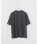 ピグメント加工 プリント クルーネックTシャツ