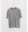 ピグメント加工 プリント クルーネックTシャツ