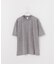 ピグメント加工 プリント クルーネックTシャツ