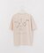 ピグメント加工 プリント クルーネックTシャツ