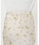 フラワープリント バイヤススカート