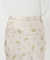 フラワープリント バイヤススカート