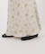 フラワープリント バイヤススカート