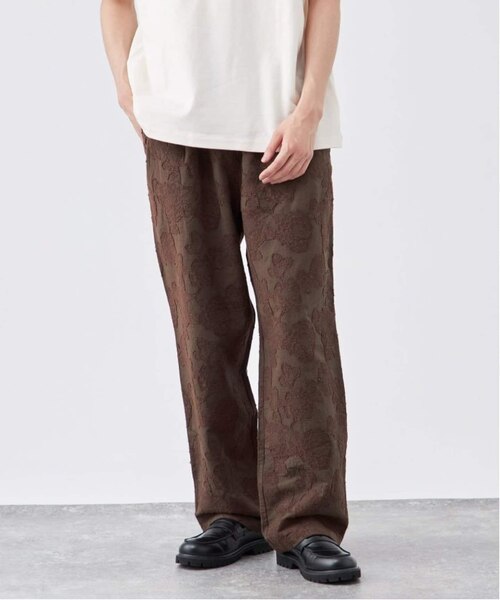 タグ付 BEARDSLEY カットジャガードサルエルパンツ グリーン タグ付 BEARDSLEY カットジャガードサルエルパンツ グリーン