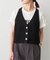 片畦ホルダーネックニットベスト