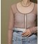 PISCESS/パイシス Solid mesh cardigan