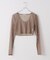 PISCESS/パイシス Solid mesh cardigan
