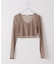PISCESS/パイシス Solid mesh cardigan