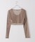 PISCESS/パイシス Solid mesh cardigan