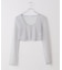 PISCESS/パイシス Solid mesh cardigan