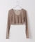 PISCESS/パイシス Solid mesh cardigan