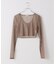 PISCESS/パイシス Solid mesh cardigan