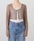 PISCESS/パイシス Solid mesh cardigan