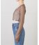 PISCESS/パイシス Solid mesh cardigan