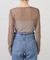 PISCESS/パイシス Solid mesh cardigan
