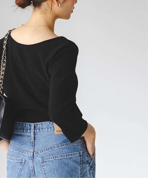 追加2》ニットライクジョーゼット2wayブラウス｜ベーセーストックの