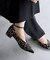 TAEKO HIGASHIHARA×LE TALON 3cmポインテッドコンビストラップパンプス