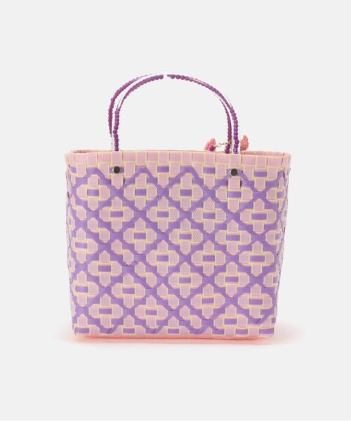 未使用保管品 タグ付　メルセデスサラザール　カゴバッグ　チャーム付き　値下げ MERCEDES SALAZAR/メルセデス サラザール】 MINI BAG+CHARM：バッグ