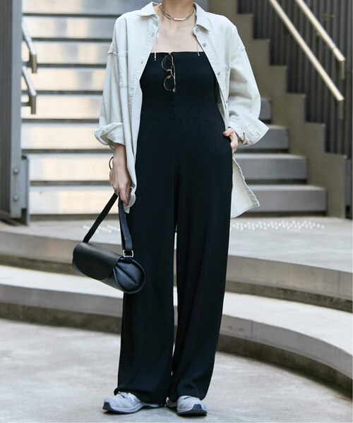 リネンレーヨン2WAYベアトップパンツ｜ベーセーストックの