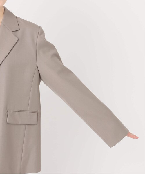 NOBLE ELENI/エルニ ウールモヘヤポプリンジャケット　サイズ38 ELENI/エルニ ウールモヘヤポプリンジャケット（テーラード