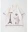 JUST AN IDEA（ジャスト アン アイデア) × KHOKI 別注 eiffel tower オープンシャツ
