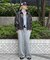 フェイクレザージップブルゾン