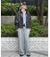 フェイクレザージップブルゾン